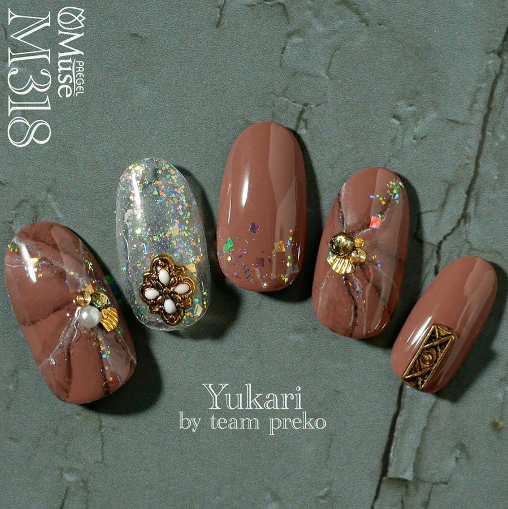 VINTAGE CONCHO #4 FLOWER GOLD PRX6072