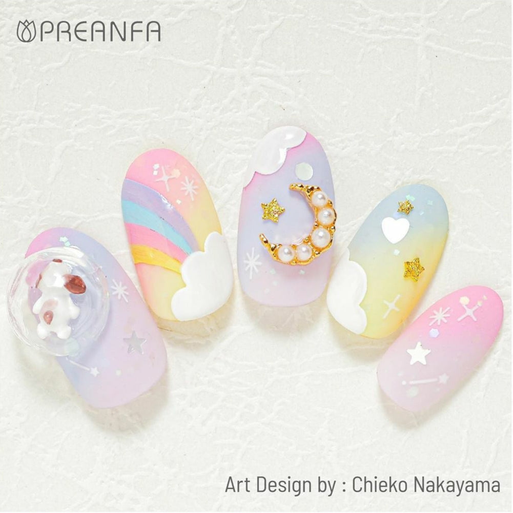 MOON PARTS WITH PEARL GOLD PRX5222