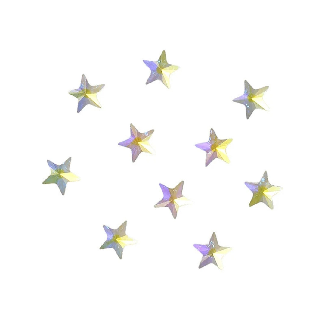 SWAROVSKI 2816 RIVOLI STAR FLAT BACK AB