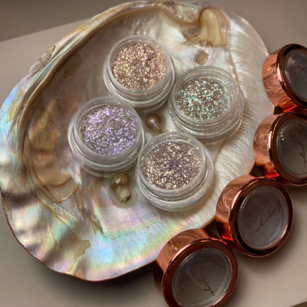 RUYIYA x 5+5 NAIL SALON IRIDESCENT GLITTER 4PC SET