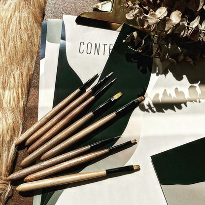 RUYIYA PRO NAIL BRUSH - WALNUT SERIES