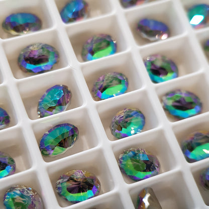 SWAROVSKI 4160 MYSTIC OVAL CRYSTAL PARADISE SHINE