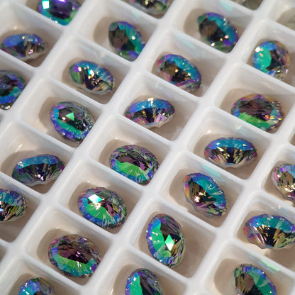 SWAROVSKI 4160 MYSTIC OVAL CRYSTAL PARADISE SHINE