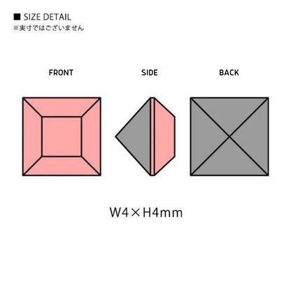 PRECIOSA SQUARE MC211 4X4MM FANCY STONE