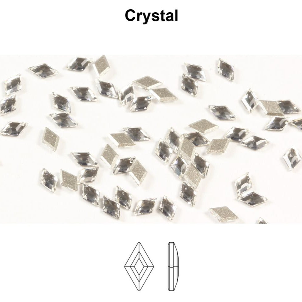 SWAROVSKI 2773 DIAMOND SHAPE FLAT BACK CLEAR