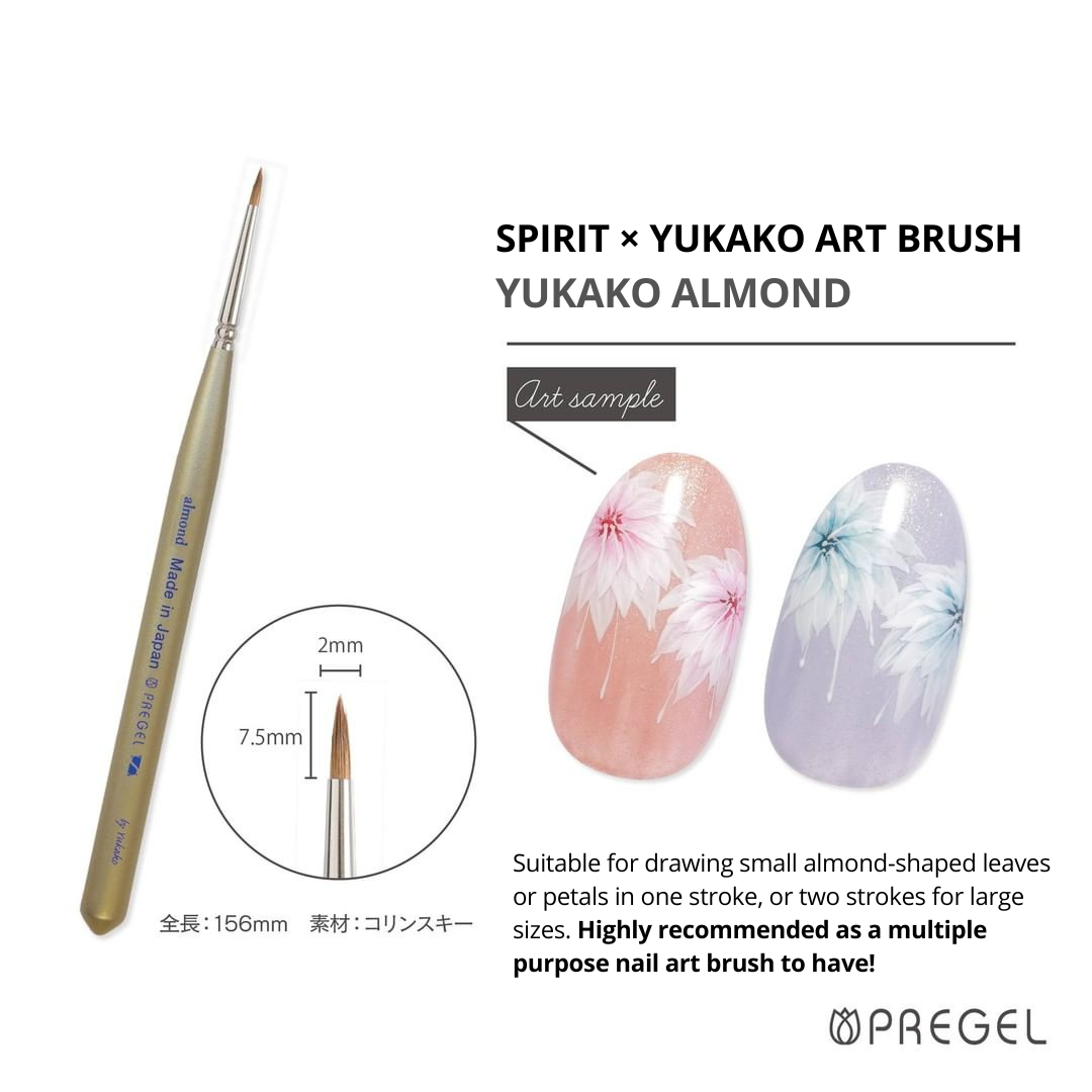 SPIRIT PREGEL NAIL BRUSH - ALMOND BY YUKAKO