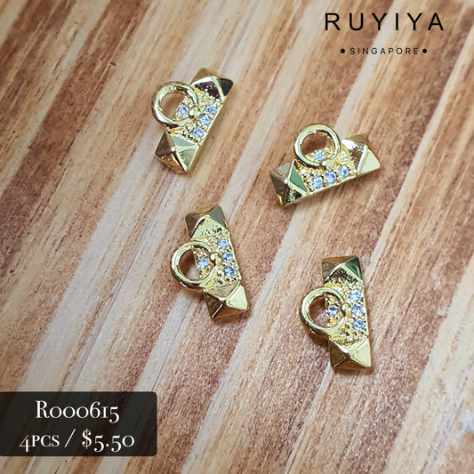 GOLD HIGH FASHION BAR CHARM R000615