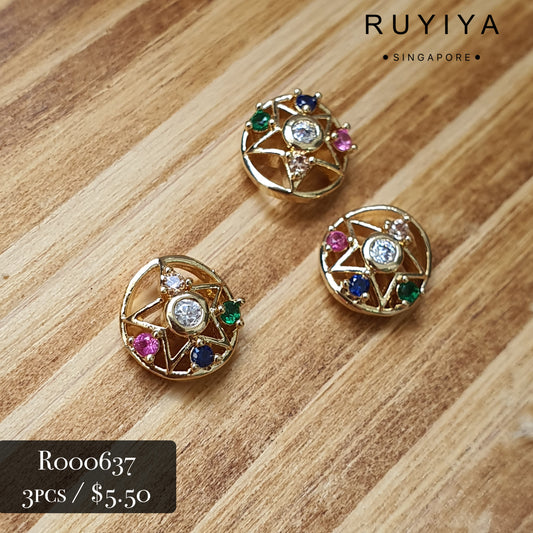 GOLD SAILORMOON'S MIRROR (COLOURFUL) CHARM R000637