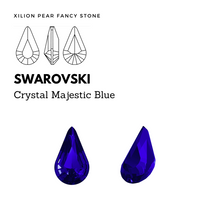 Load image into Gallery viewer, SWAROVSKI 4328 XILION PEAR FANCY STONE MAJESTIC BLUE
