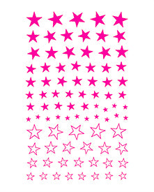 TSUMEKIRA 【ES】 NEON STAR NEON PINK | ES-NST-101