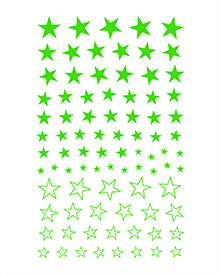 TSUMEKIRA 【ES】 NEON STAR NEON GREEN | ES-NST-104