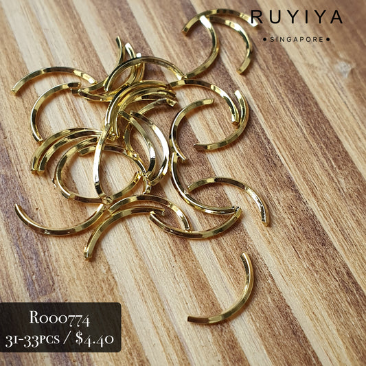 GOLD MEDIUM CURVED BAR R000774