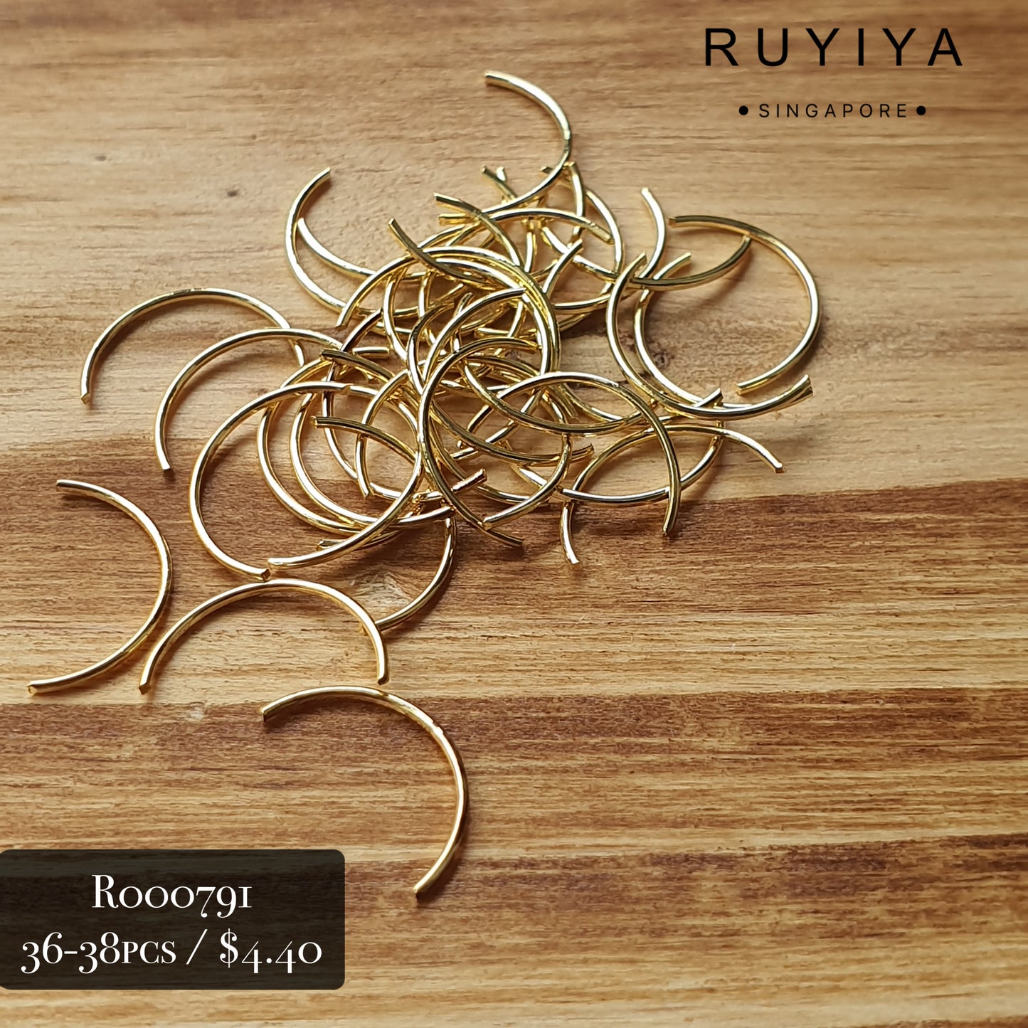 GOLD LARGE CUTICLE RING R000791