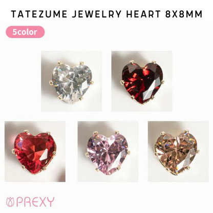 PREXY TATEZUME JEWELRY HEART 8X8MM