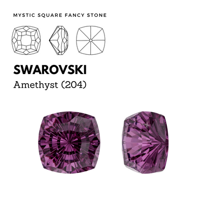 SWAROVSKI 4460 MYSTIC SQUARE AMETHYST