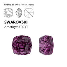 Load image into Gallery viewer, SWAROVSKI 4460 MYSTIC SQUARE AMETHYST
