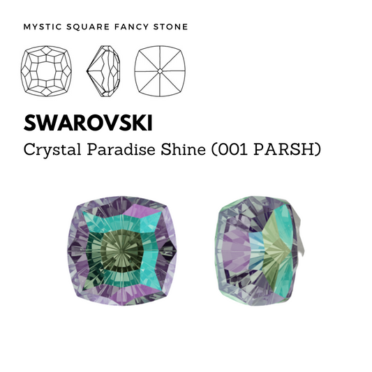 SWAROVSKI 4460 MYSTIC SQUARE CRYSTAL PARADISE SHINE