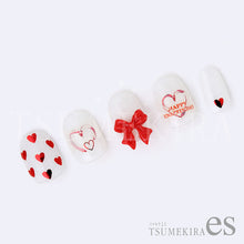 Load image into Gallery viewer, TSUMEKIRA 【ES】 HEART 4 METALLIC RED | ES-HEA-104
