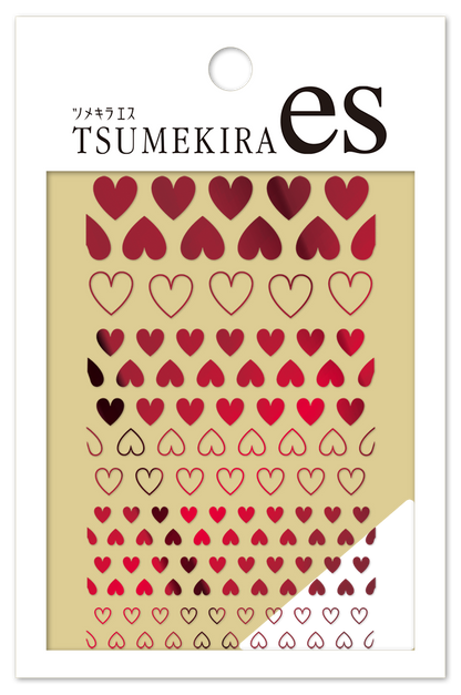 TSUMEKIRA 【ES】 HEART 4 METALLIC RED | ES-HEA-104