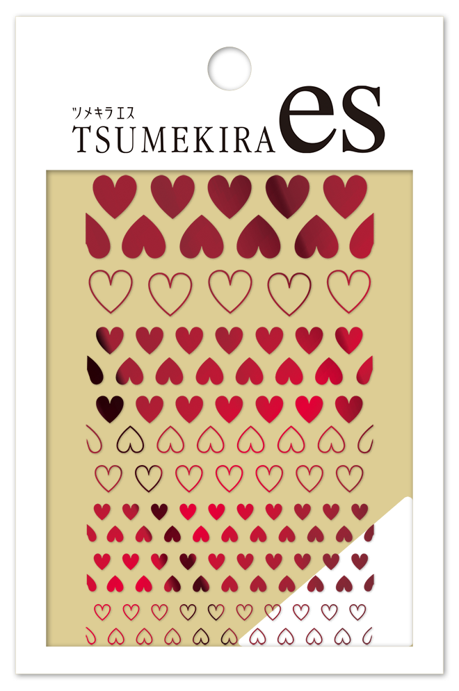 TSUMEKIRA 【ES】 HEART 4 METALLIC RED | ES-HEA-104