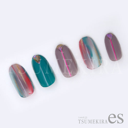 TSUMEKIRA 【ES】 NEON LINE NEON PINK | ES-NLI-101