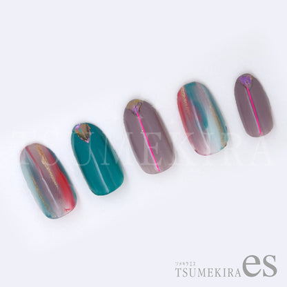 TSUMEKIRA 【ES】 NEON LINE NEON PINK | ES-NLI-101