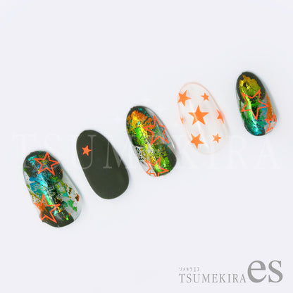 TSUMEKIRA 【ES】 NEON STAR NEON ORANGE | ES-NST-102