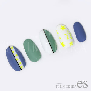 TSUMEKIRA 【ES】 NEON STAR NEON YELLOW | ES-NST-103