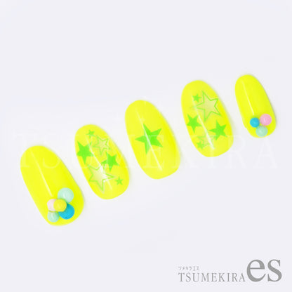 TSUMEKIRA 【ES】 NEON STAR NEON GREEN | ES-NST-104