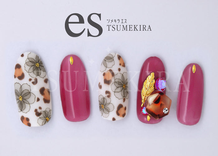 TSUMEKIRA 【ES】 RRIEENÉExFILER × ORGANDY FLOWER BLACK | ES-RXF-102