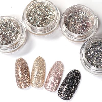 TSUMEKIRA x HIDEKAZU SELECT GLITTER - STONE BLACK | HID-GLI-104