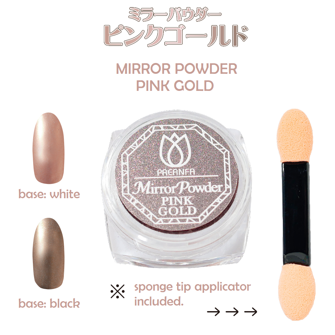 PREANFA MIRROR POWDER PINK GOLD MJF-009