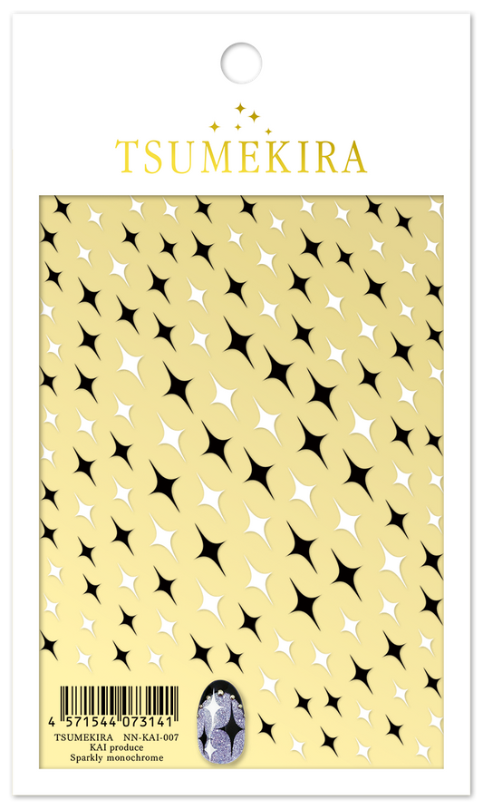 TSUMEKIRA KAI × SPARKLY MONOCHROME |  NN-KAI-007
