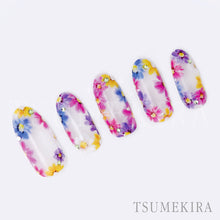 Load image into Gallery viewer, TSUMEKIRA CRANBERRY NAIL × COLORFUL FLOWERS | NN-KJR-110
