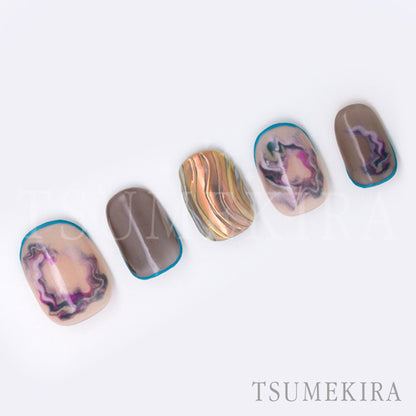 TSUMEKIRA SANZOU × WAVY MARBLE PASTEL | NN-SNZ-103