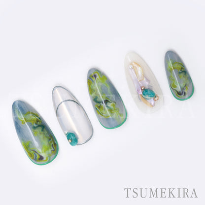 TSUMEKIRA SANZOU × WAVY MARBLE PASTEL | NN-SNZ-103