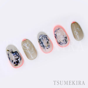 TSUMEKIRA SANZOU × WAVY MARBLE SMOKY | NN-SNZ-104