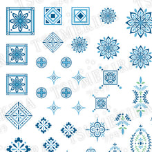 Load image into Gallery viewer, TSUMEKIRA TILE PATTERN BLUE | NN-TIL-102 [DISCONTINUED]
