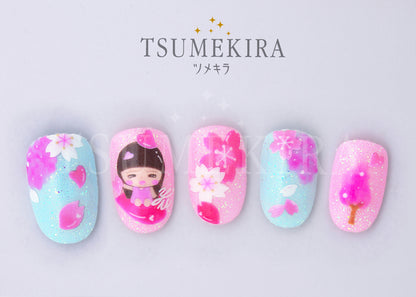 TSUMEKIRA YUMI LING × DANCING OF SPRING CHERRY BLOSSOM | NN-YML-101