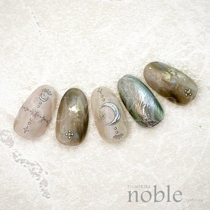 TSUMEKIRA 【NOBLE】  METAL PARTS  SILVER | NO-MTP-002