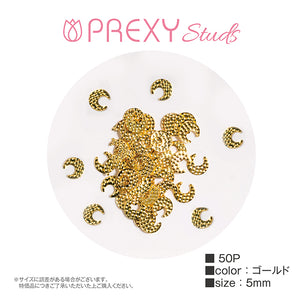 PREXY STUDS CRESCENT MOON ④ GOLD PRX4797