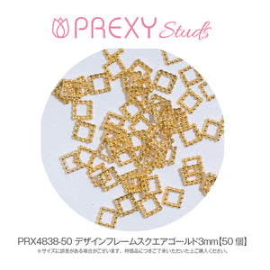 PREXY DESIGN FRAME SQUARE GOLD PRX4838
