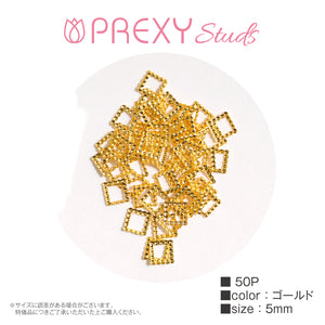 PREXY STUDS DESIGN FRAME SQUARE GOLD PRX4839