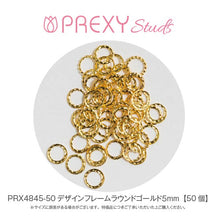 Load image into Gallery viewer, PREXY STUDS DESIGN FRAME ROUND GOLD
