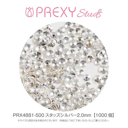 PREXY STUDS SILVER 2.0mm PRX4881