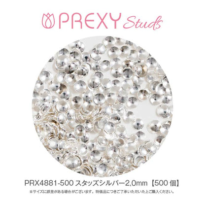 PREXY STUDS SILVER 2.0mm PRX4881
