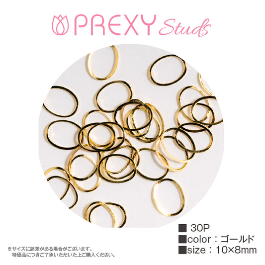 CURVED FRAME OVAL GOLD
