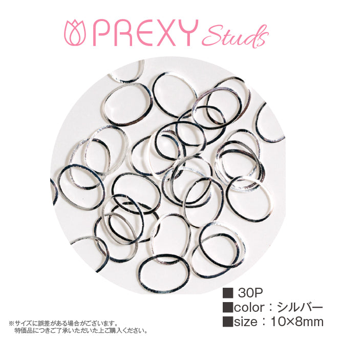 CURVED FRAME OVAL SILVER