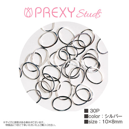 CURVED FRAME OVAL SILVER