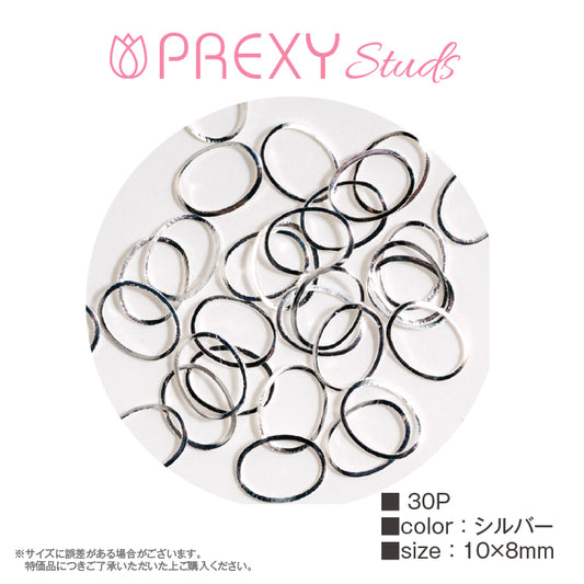 CURVED FRAME OVAL SILVER